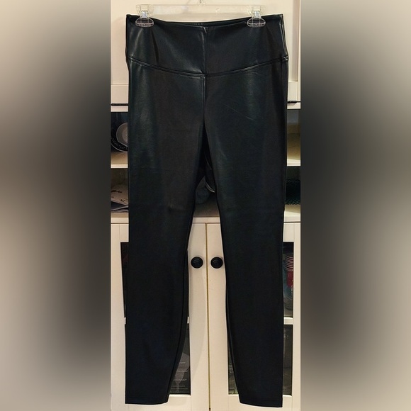 White House Black Market Pants - WHBM Vegan Leather Runway Legging Black 12R NWT